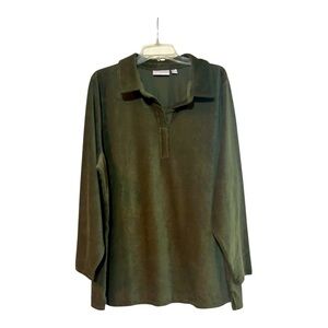 NWOT Olive Green Long Sleeve Top by Kim Gravel